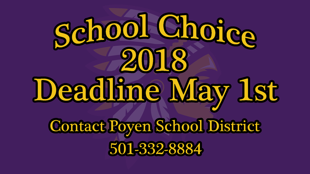 School Choice Deadline